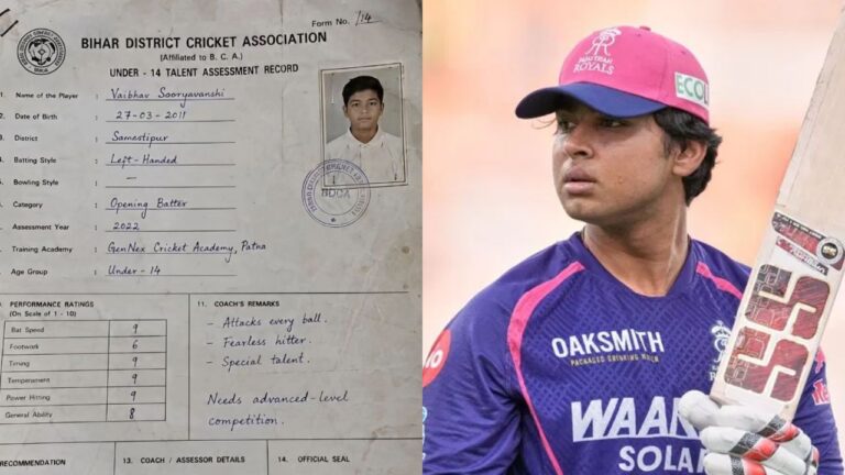Fact Check- Is Vaibhav Sooryavanshi’s Leaked Mark Sheet Real? – کیا یہ رپورٹ سچی ہے؟