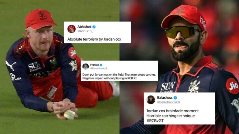 “RCB Fans Won’t Forget”: Jordan Cox Threatened Online After Catch Drop In IPL Fi