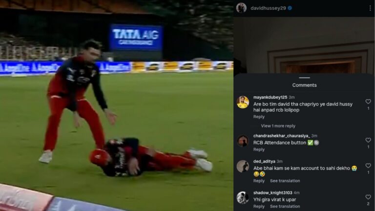 Virat Kohli Fans Abuse David Hussey For Tim David’s Mistake